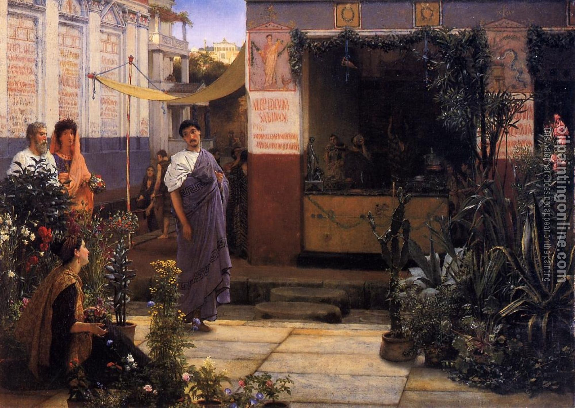 Alma-Tadema, Sir Lawrence - The Flower Market